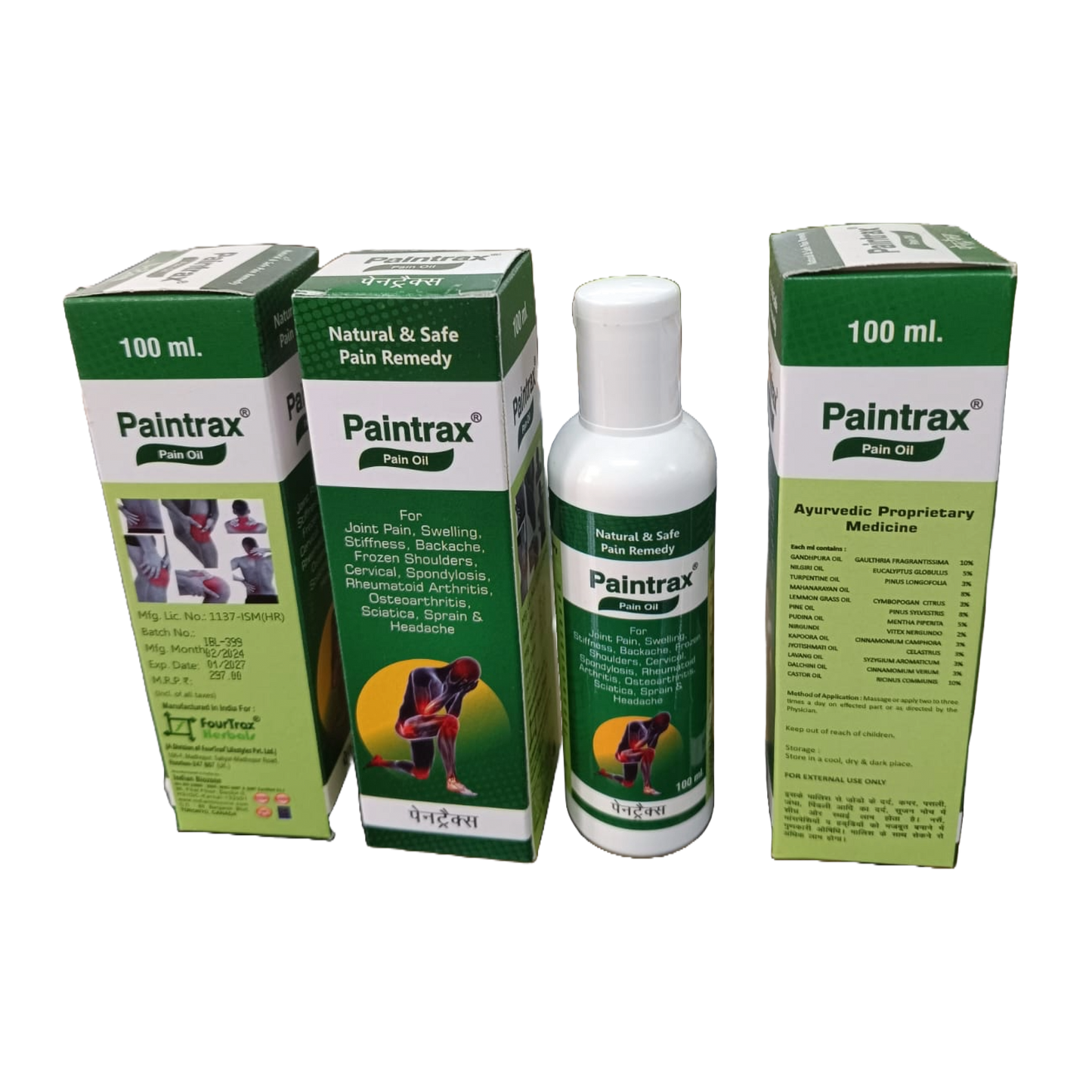 Paintrax Pain Oil - FourTrax Wellness